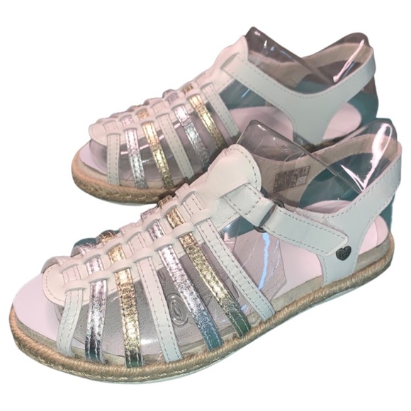 UGG | Shoes | Ugg T Gretel Sandal Silver Gold 1 | Poshmark